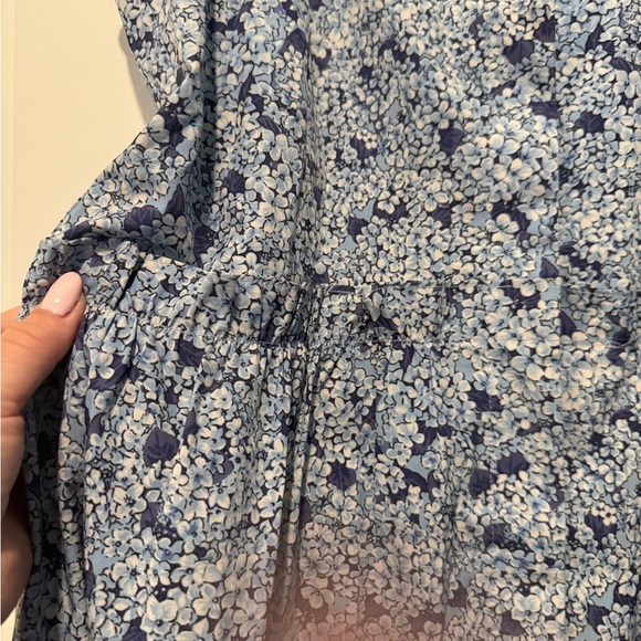 Tuckernuck Sleeveless Royal Shirt Dress Blue Hydrangea Size Medium - Picture 5 of 7
